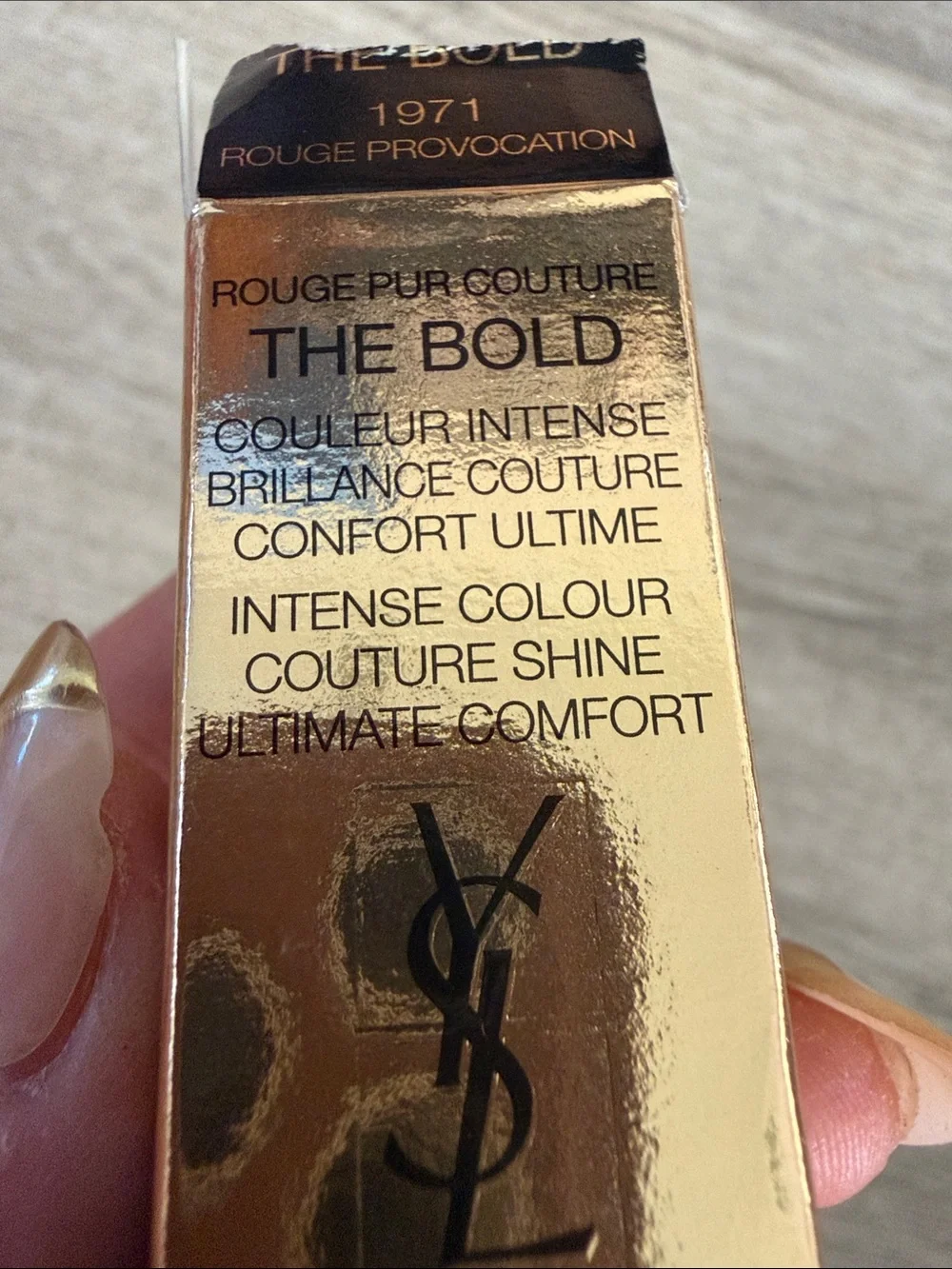 Yves Saint Laurent The Bold Rouge Provocation 1971 Gold & Black Lipstick